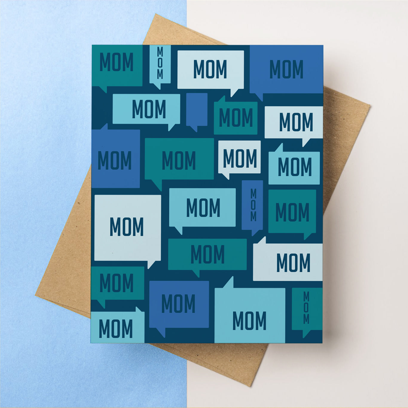 Mom Mom Mom Greeting Card